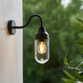 Truro Black Outdoor Wall Light by Endon Lighting — suits living rooms, bedrooms & hallways