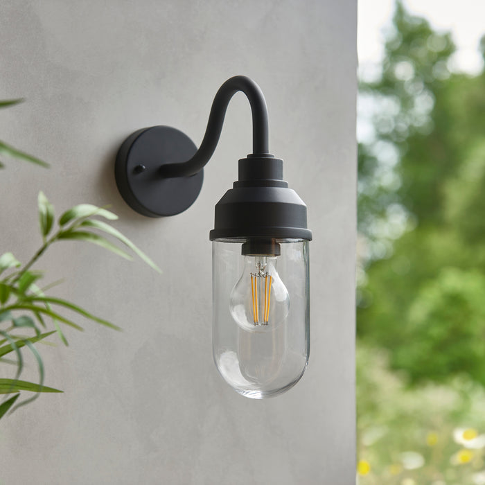 Truro Black Outdoor Wall Light — product detail