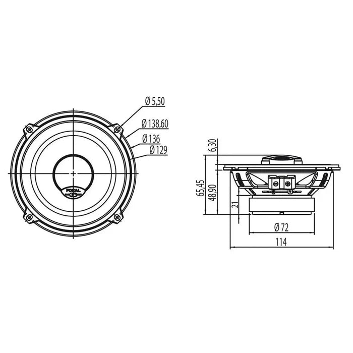 Focal-Universal ICU130-5" (13cm) Koaxial-Lautsprecher-masori-kaufen
