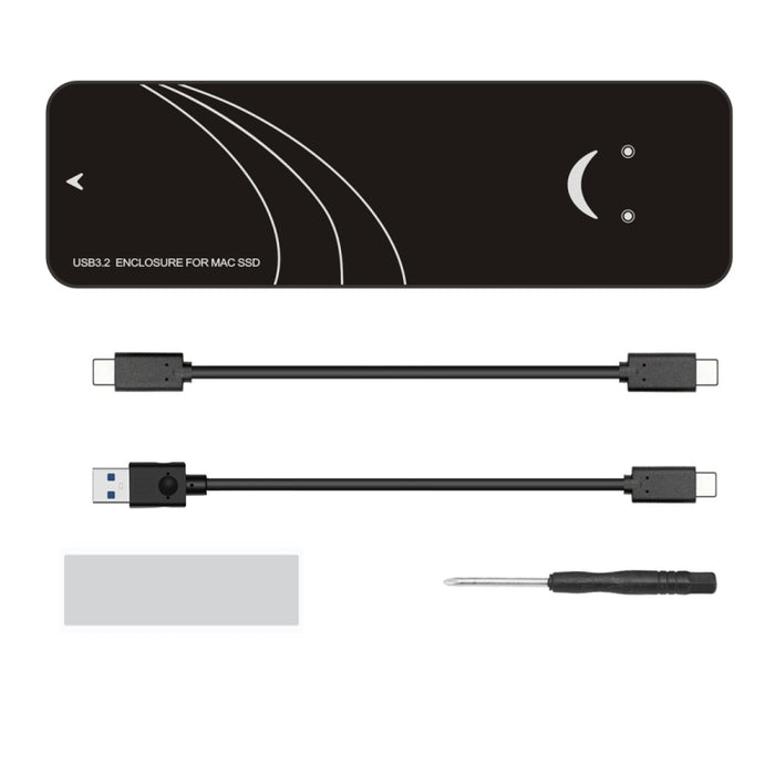 USB 3.2 Mac SSD Enclosure Adapter for MacBook Air/Pro (2013-2017) - Fast 20Gbps & 10Gbps Cable Kit