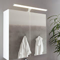 eglo vinchio ip44 chrome bathroom wall mirror light 60cm