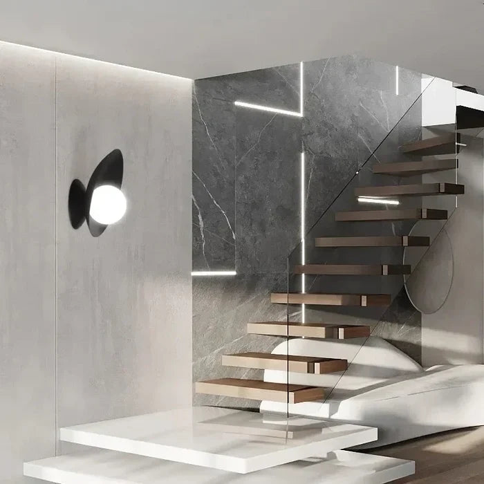 Obsidian Black M Wall Sconce, catalog view 3