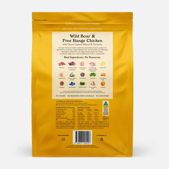 Wild Boar&Free Range Chicken Air-Dired Food for Dogs