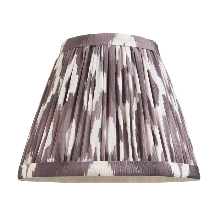 Wood Fold Wall Light & Ikat 16cm Pearl Grey Shade — lifestyle setting