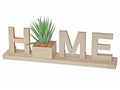 Wood Home Sign with Succulent
