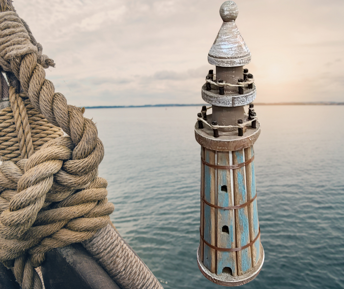 Wood Lighthouse Table Decor