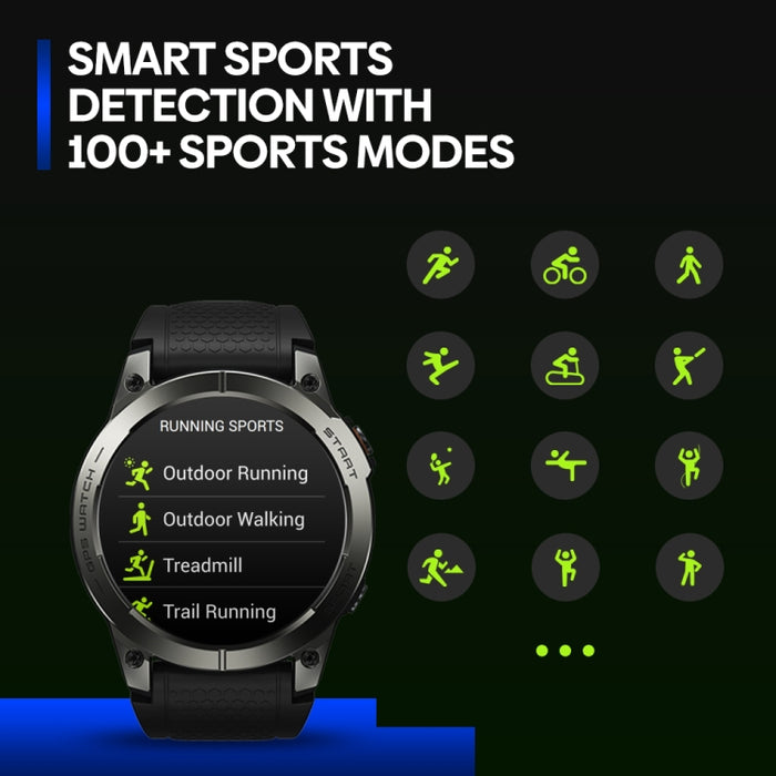 Zeblaze Stratos 3 Pro Sports Smart Watch – 1.43" AMOLED, Bluetooth Call